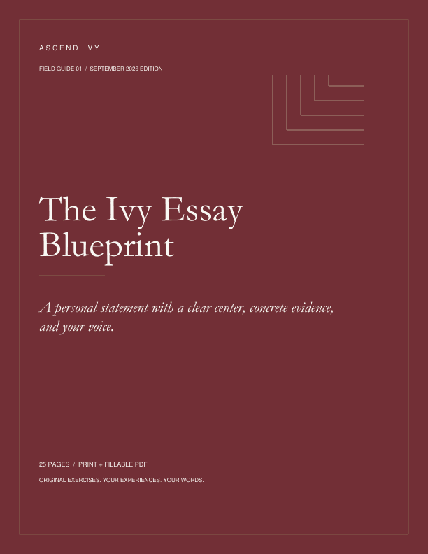 The Ivy Essay Blueprint cover