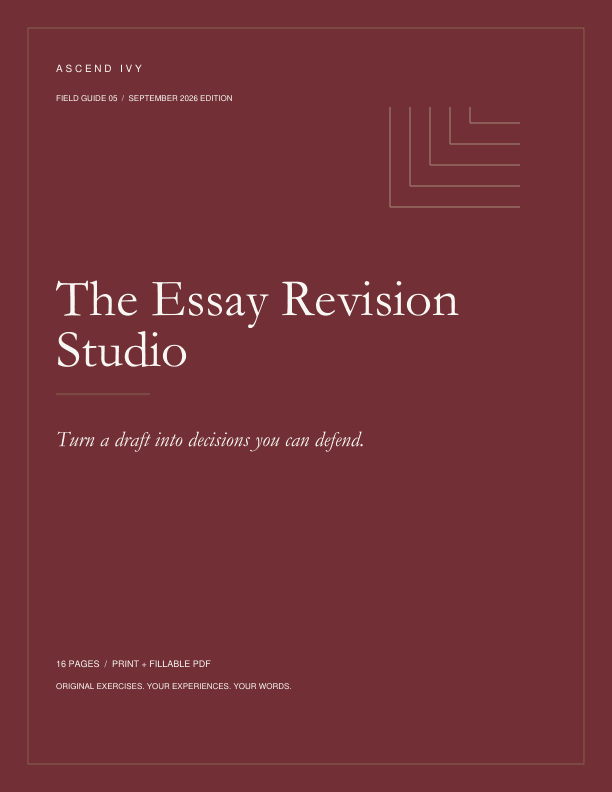 The Essay Revision Studio cover